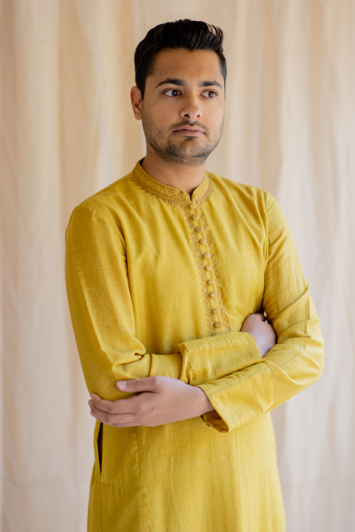 Mustard Nawab Kurta