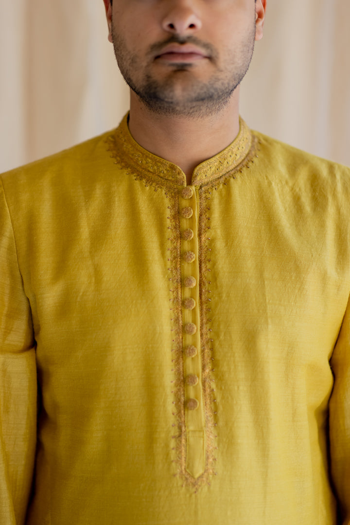 Mustard Nawab Kurta