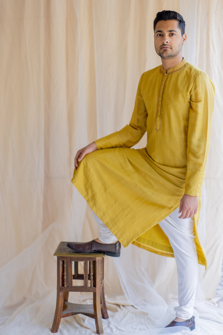 Mustard Nawab Kurta